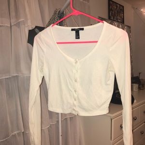 BUTTON UP CROP TOP